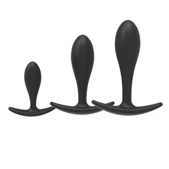 Wearable Silicone Plug Anal Beads Massageador de Próstata Pele uma Sensação de Vibrador de Adultos Brinquedos Sexuais para os Homens Plug anal de Produtos do Sexo para as Mulheres