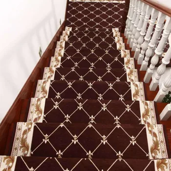 Wellyu High-end criativo Europeu sala de estar do Hotel escada tapetes cola-livre de auto-adesiva de madeira sólido antiderrapante, tapete do corredor de tapete