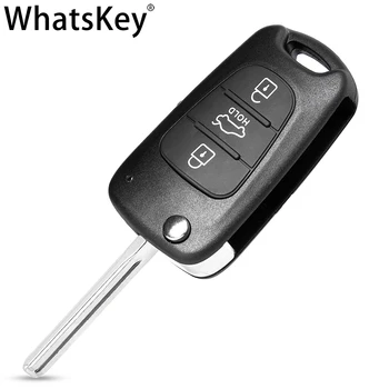 WhatsKey Flip-chave shell Para Hyundai I30 IX35 Ceed Picanto Cerato Sportage Para Kia Rio 3 K2 K3 K5 Alma Tecla Auto caso de Habitação Fob 1