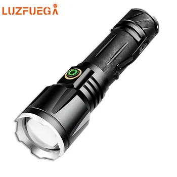 XHP160 5000mAh Lanterna LED USB Lanterna Tática Flash de luz Recarregável 16-Núcleo de Zoom Usb Lâmpada de Acampamento 2