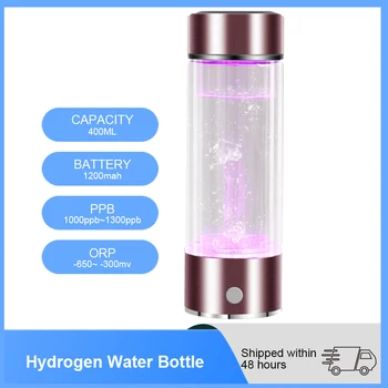 YenvK SPE/PEM 400ML de Hidrogênio da Água do Gerador de Ionizer Gerador de Chá de Água Filtro de Garrafa de Eletrólise Alcalina Bebida de Hidrogênio